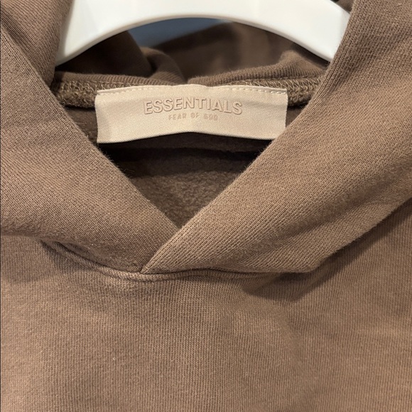 Essentials Fear of God Men's Gray Hoodie Sweater - Picture 3 of 6